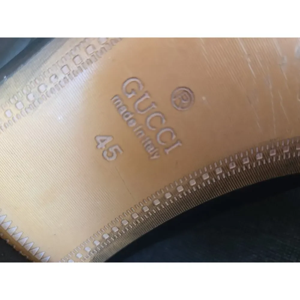 GUCCI HORSEBIT LEATHER LOAFERS SIZE 45 EU, US12